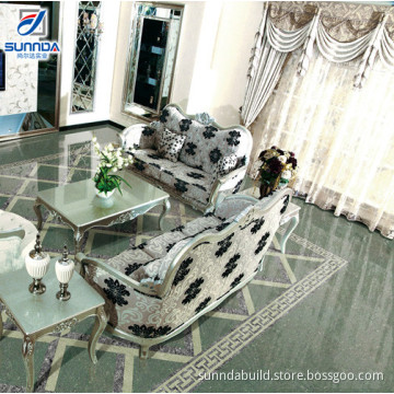 Popular Nice Design White Glossy Porcelanato Crystal Double Loading Building Material Polished Porcelain Ceramic Tiles